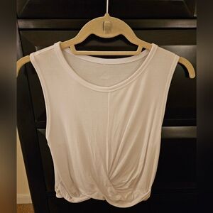 ALO Yoga White Cover Tank Top Small